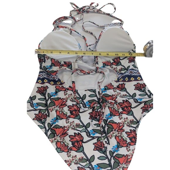 CUPSHE Spring Blossoms Floral Print One-piece Swimsuit* Size M - Picture 5 of 10